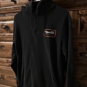 Brixton Black Sweatshirt Classic Pullover Hoodie